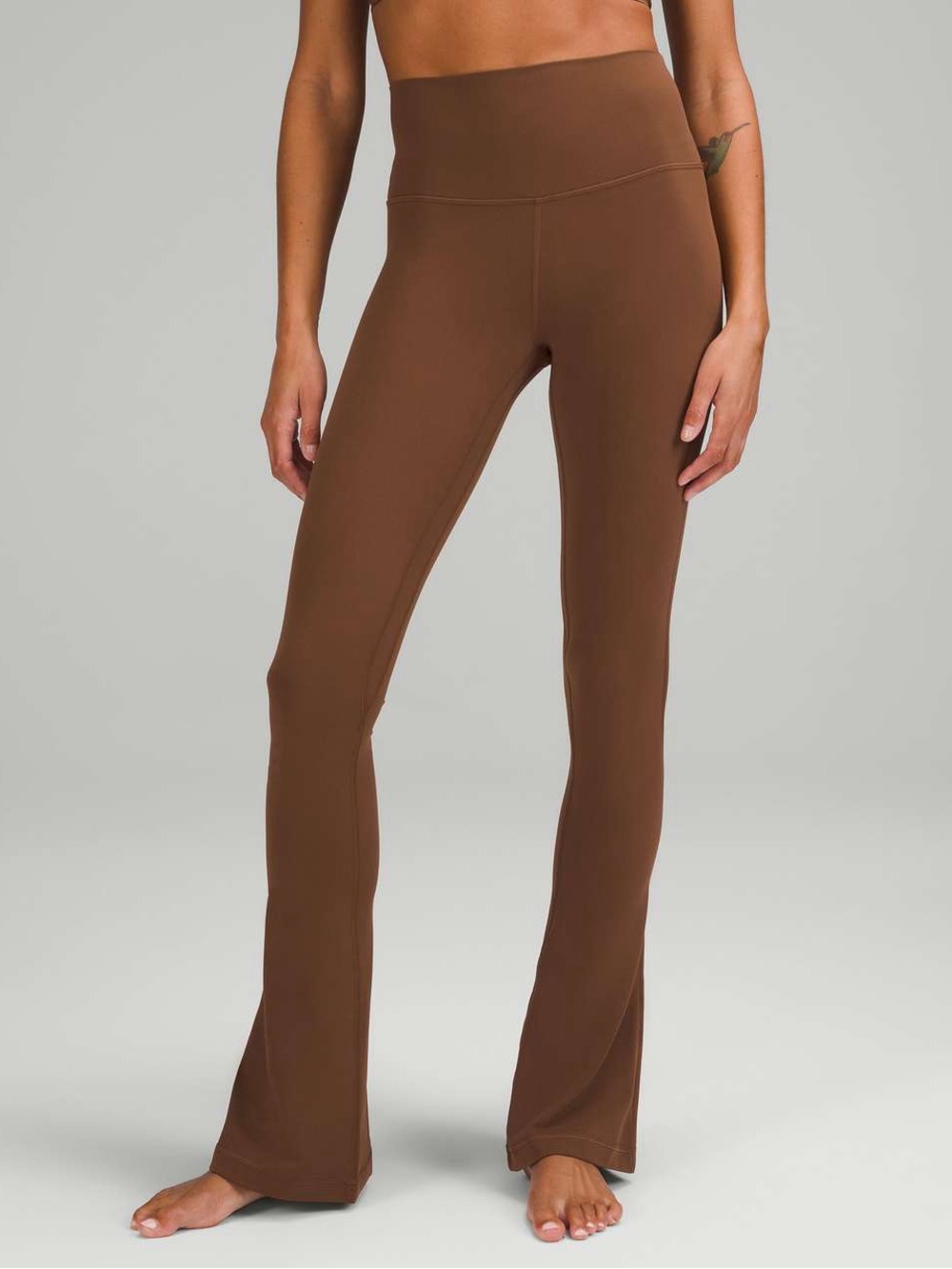 lululemon athletica Align Brown High-Rise Mini Flare Leggings Chestnut Brown Sz0